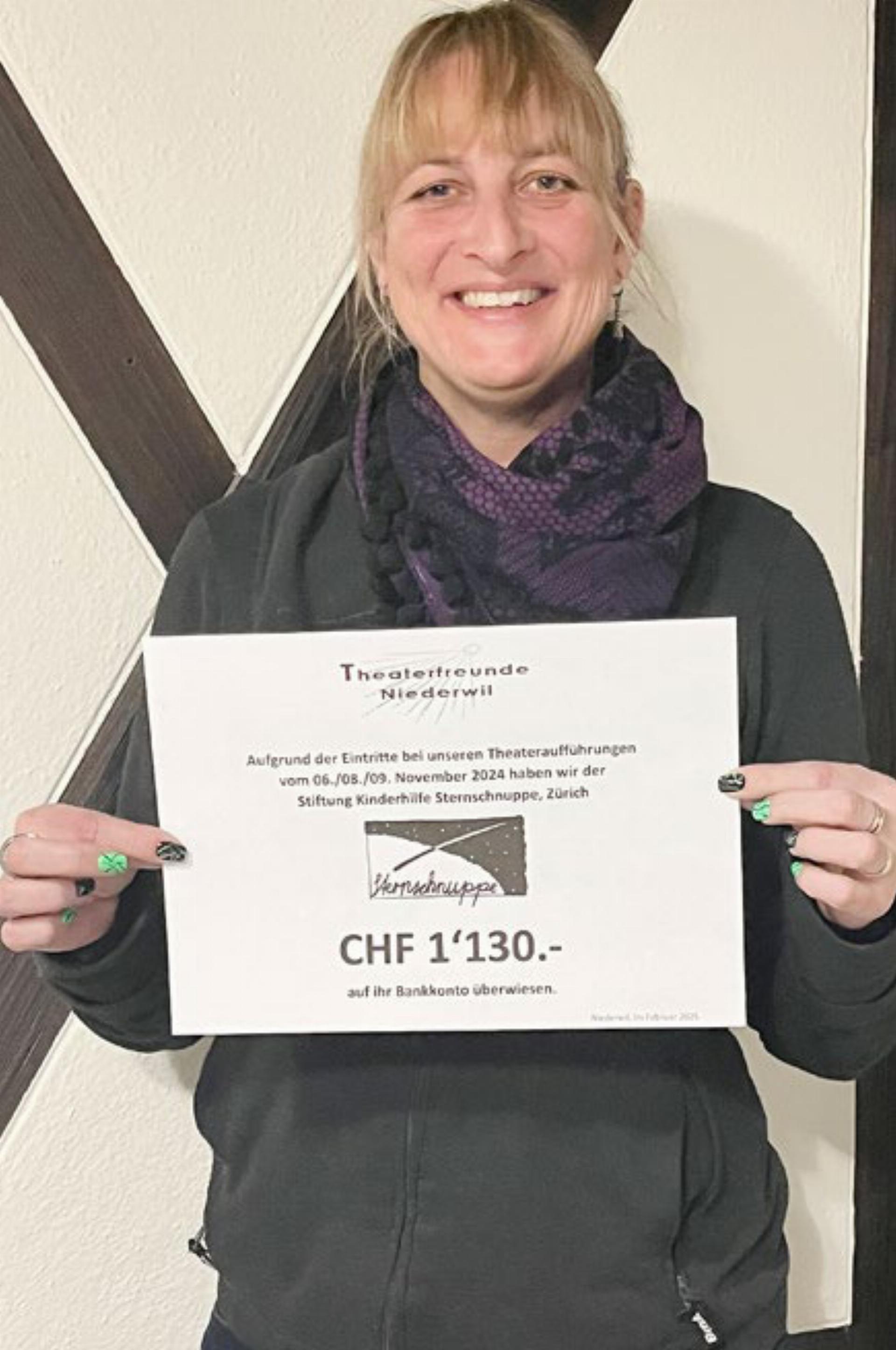 Niederwil - Theaterfreunde helfen Kinderhilfe Sternschnuppe