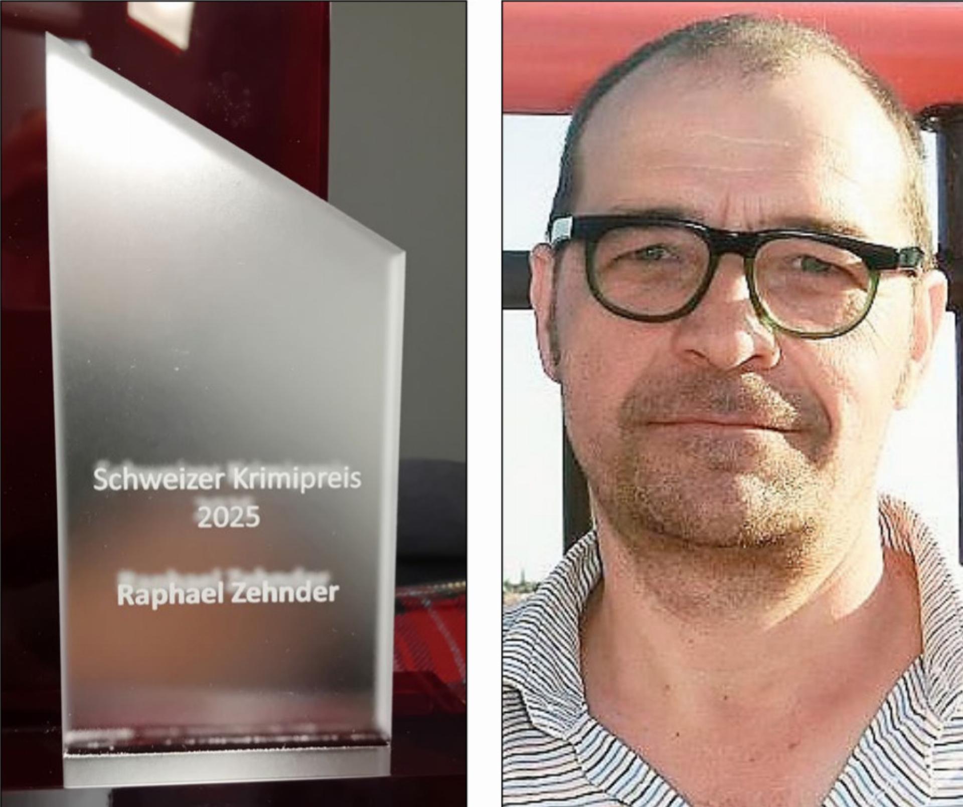 Raphael Zehnder gewinnt Krimipreis - Das Bild wird blockiert. – Möglicherweise durch einen aktiven Adblocker.