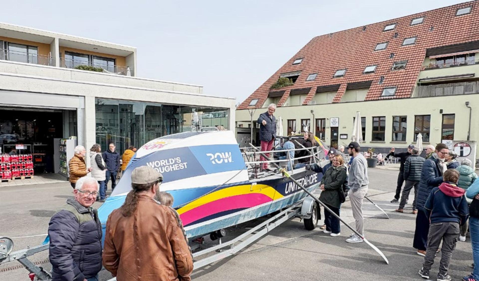 Fislisbach fiebert mit: Ruderboot für Atlantiküberquerung zu besichtigen - Das Bild wird blockiert. – Möglicherweise durch einen aktiven Adblocker.