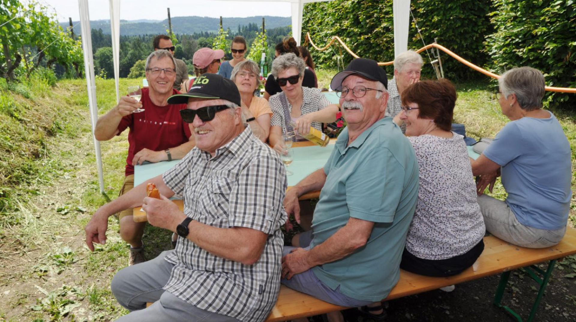 Der Rohrdorferberg traf sich am Rebberg