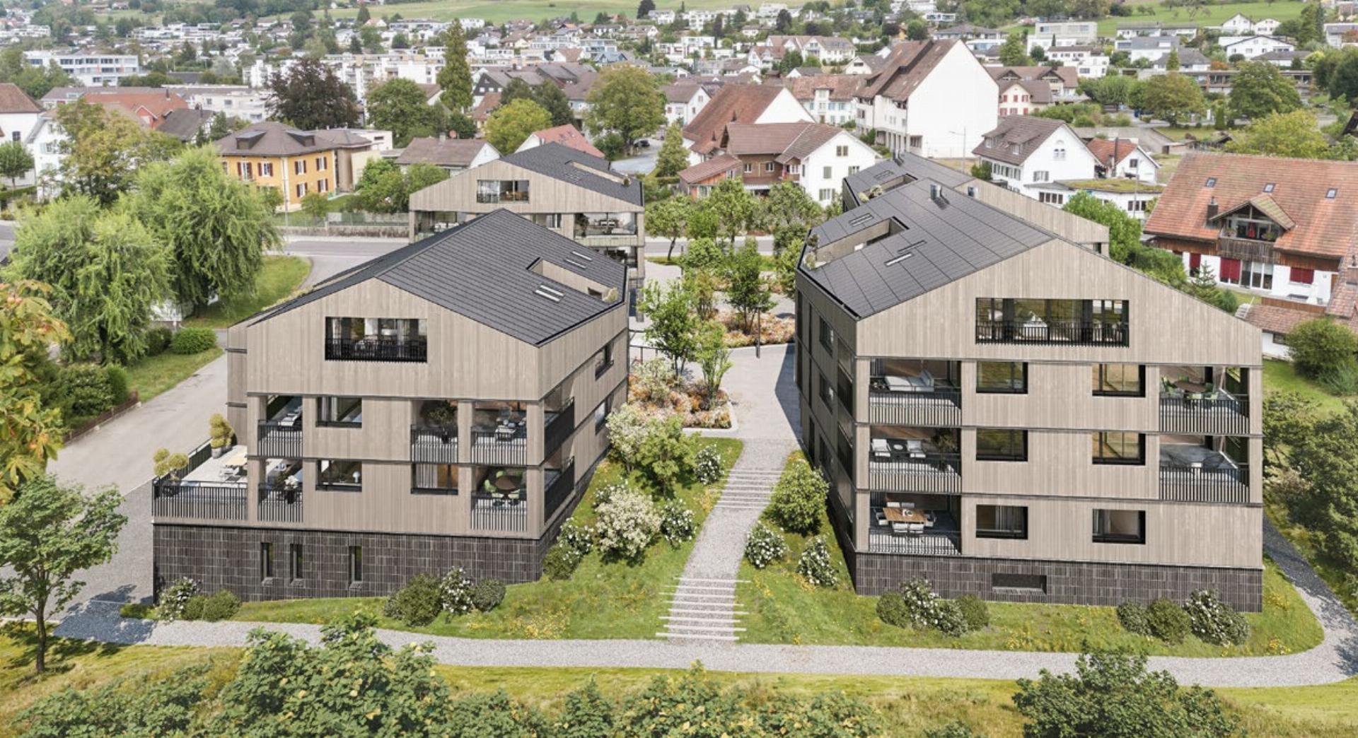 «Bänkliwiese» in Oberrohrdorf – Wohnen und Einkaufen in der gleichen Überbauung - Das Bild wird blockiert. – Möglicherweise durch einen aktiven Adblocker.