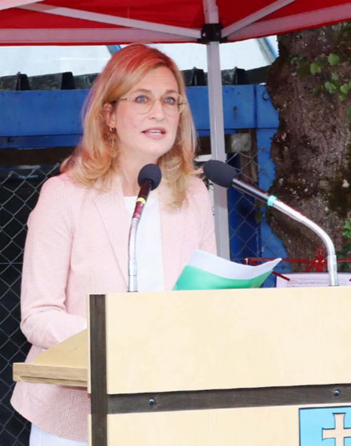 Grossrätin Severine Jegge sprach zum 1. August in Fislisbach. Fotos: dg