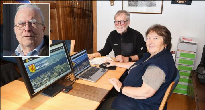 500 000 Klicks aufs Fotoarchiv
Das Online-Fotoarchiv über die Stadt Mellingen knackt im Januar 2025 die Marke der halben Million Besucherinnen und Besucher; mittlerweile sind es bereits 613 816 Besucher (Stand: 24. Dezember, 12 Uhr). Es ist eine Erfolgsgeschichte für das Team Rainer Stöckli (kleines Bild), Madlen und Viktor Zimmermann. Die private Website ging 2017 online und enthält über 10 000 Fotos. Städtlifotograf Viktor Zimmermann sorgt immer für Nachschub.