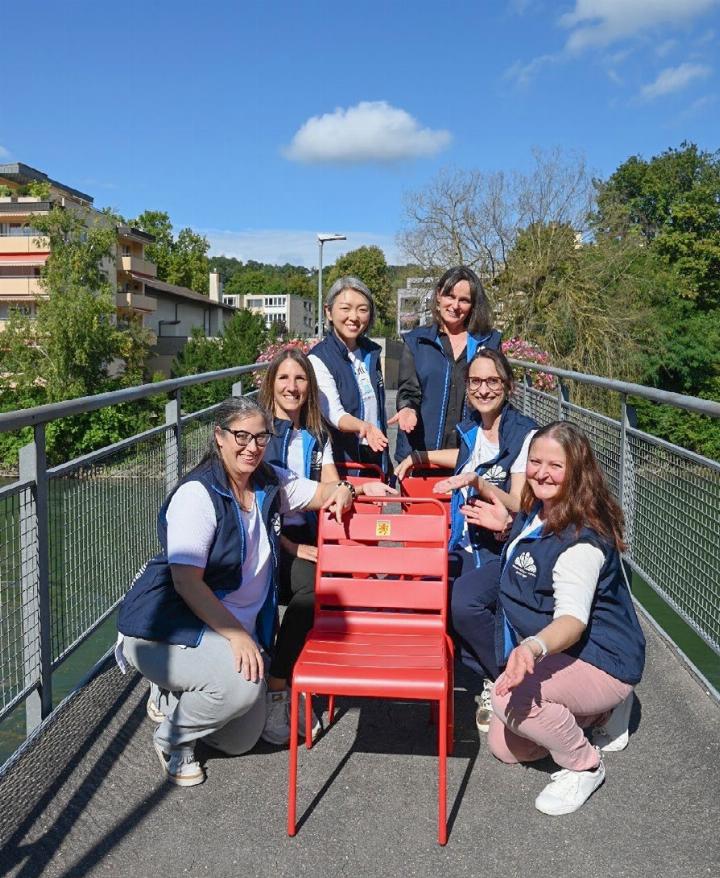 Vorstand Gemeinnütziger Verein Mellingen:v. l. n. r. Claudia Müller (Präsidentin), Tamara Lauber (neu), Min Yu, Györgyi Schaeffer, Funda Fehlmann, Tanja Bachmann (neu), auf dem Foto fehlt Tania Tapia de Puschitz.