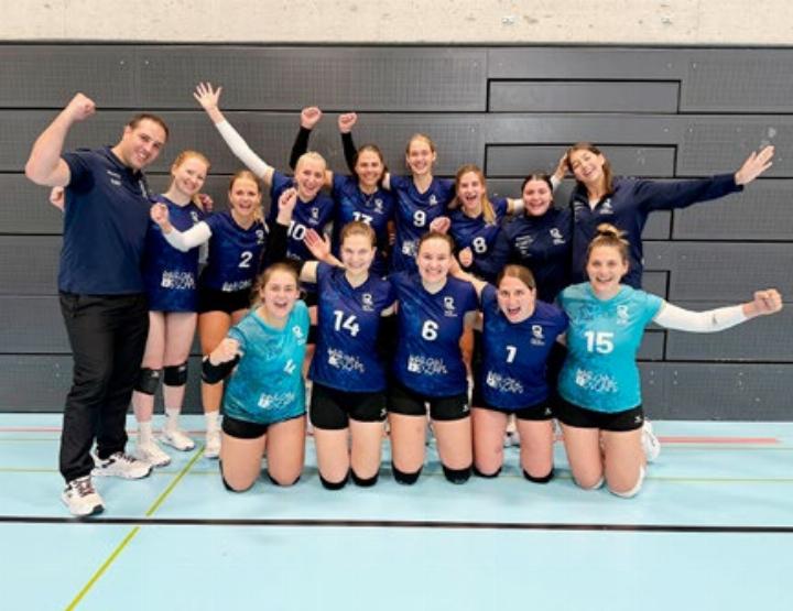 Gewonnen! Volley Reusstal 1 nach dem Sieg über Gelterkinden. Foto: zVg