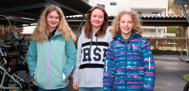 Anic Zehnder, Tägerig, Eliane Moll, Fislisbach und Leonie Seiler, Tägerig (v. l.)