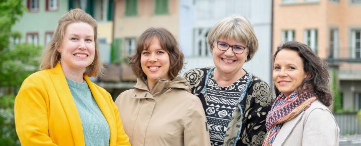 v.l.n.r. Nadia Zanchi, Sara Hutchinson, Evelyne Wernli, Tamara Vogelsang