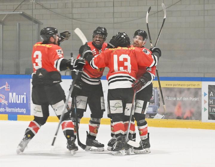 Meister! Der HC Fischbach-Göslikon macht mit einem 6:2-Sieg im zweiten Play-off-Finalspiel den Sack zu. Foto: sl