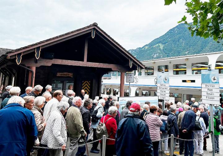 Schifffahrt auf dem Vierwaldstättersee zum Seelisberg beim Oberrohrdorfer Seniorenausflug 2025. Foto: zVg