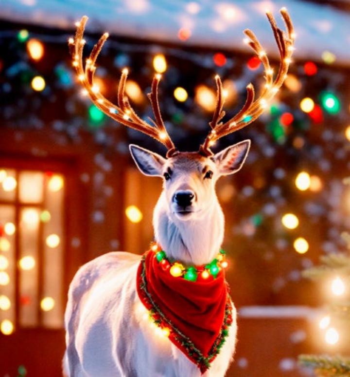 Rudolph das Rentier hat nicht immer eine rote Nase, nur wenn er sehr aufgeregt ist. Foto: pixabay