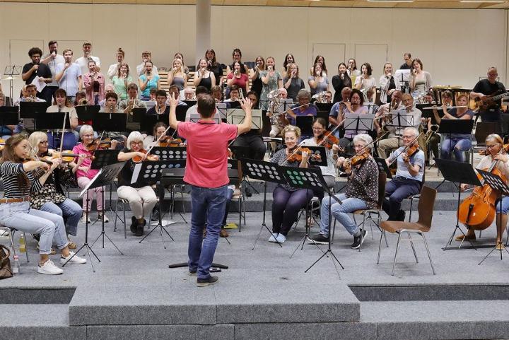 Das Pop-Orchestra bei einer seiner Proben. Foto: zVg