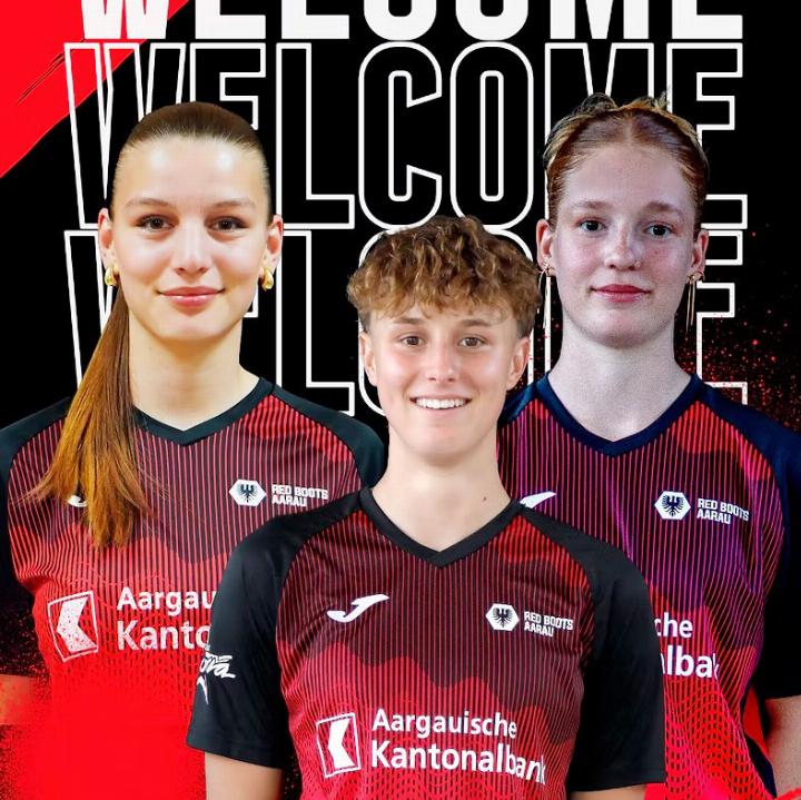 Gemeinsam mit Eriona Elezi (l.) und Yves Heim (r.) ist Andrea Jäggi (Mitte) ins Kader der AXA Women’s Super League aufgerückt. Foto: zVg/FCA