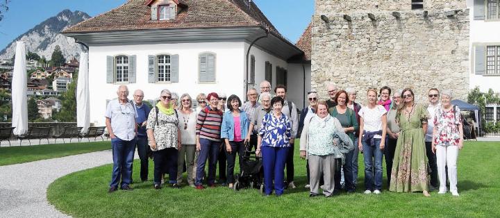 Der Johanneschor Mellingen besucht auf seiner Chorreise das Schloss Spiez und singt auch hier. Foto: zVg