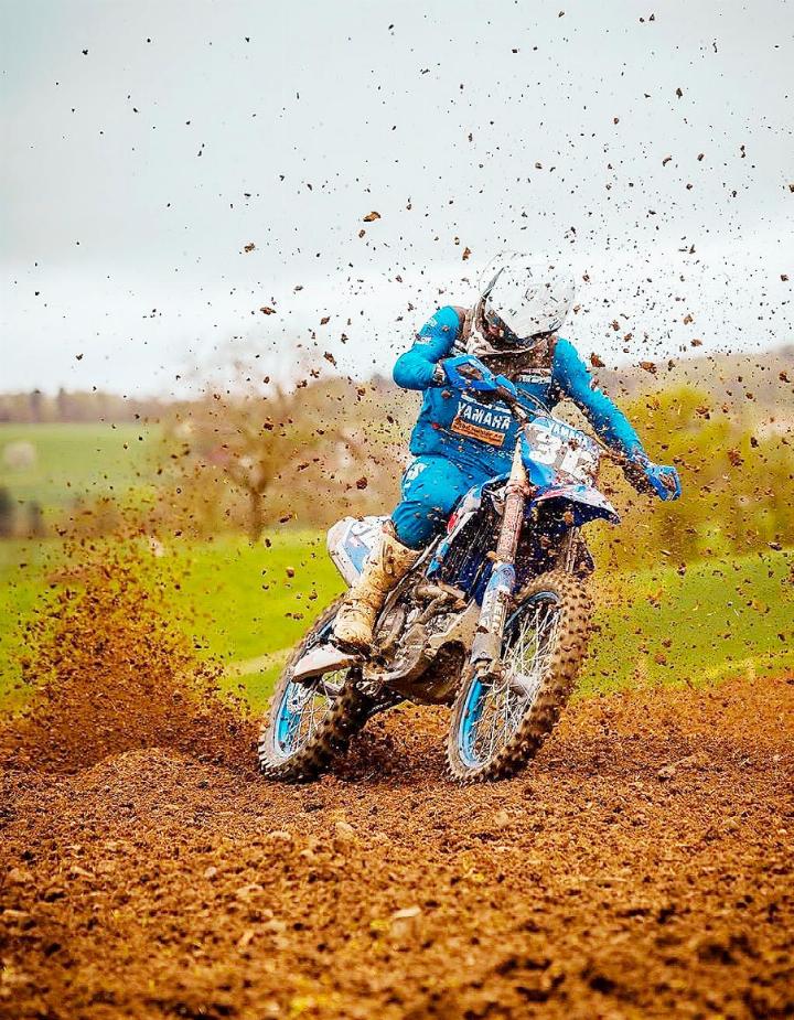 Noe Zumstein in Wohlen: Der junge Fahrer ist endlich wieder fit und kann deshalb wider vorwärts schauen. Foto: zVg