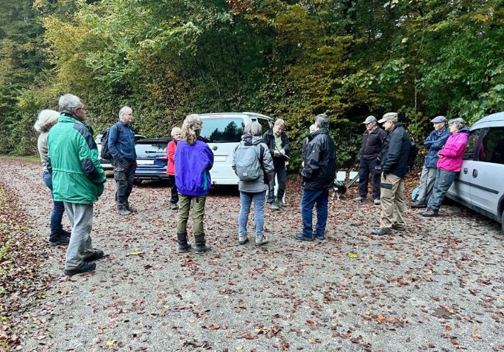 Die Freiwilligen trafen sich in Niederrohrdorf, um in verschiedenen Waldgebieten die Nistkästen zu kontrollieren. Fotos: zVg