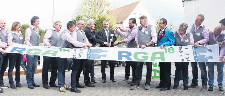 2018 eröffnete das OK die letzte Reusstaler Gewerbeausstellung. Nun ist die nächste für 2027 in Planung. Foto: wa