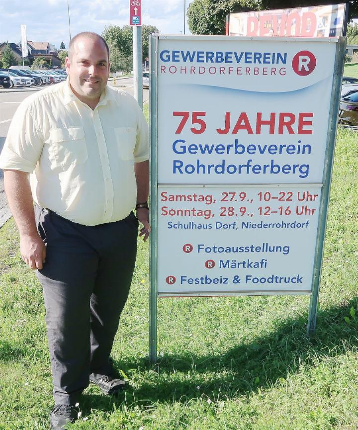 Fabian Meier, der Präsident des Gewerbevereins Rohrdorferberg. Foto: mbe Fabian Meier, der Präsident des Gewerbevereins Rohrdorferberg. Foto: mbe