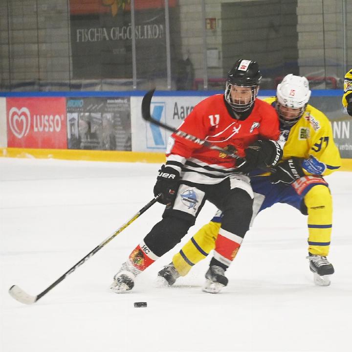 An diesem HC Fischbach-Göslikon führt im Moment kaum ein Weg vorbei. Im Bild Stürmer Lars Neher (l.). Foto: sl
