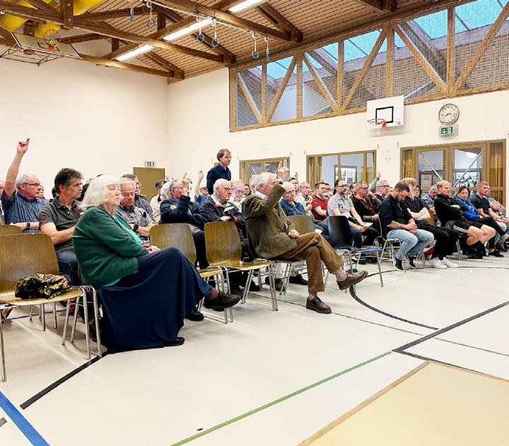 Trotz einigen Voten winkte der Souverän alle Traktanden durch. Foto: dg
