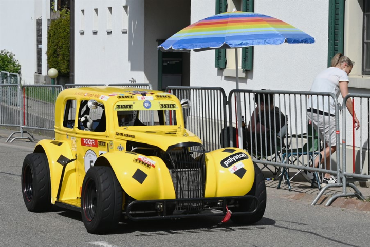 Giorgio Keller in seinem kleinen Legend Car am GP Mutschellen. Foto: sl