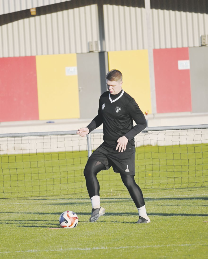 Der Interviewpartner Philipp Nahm beim Training in Mellingen. Foto: sl