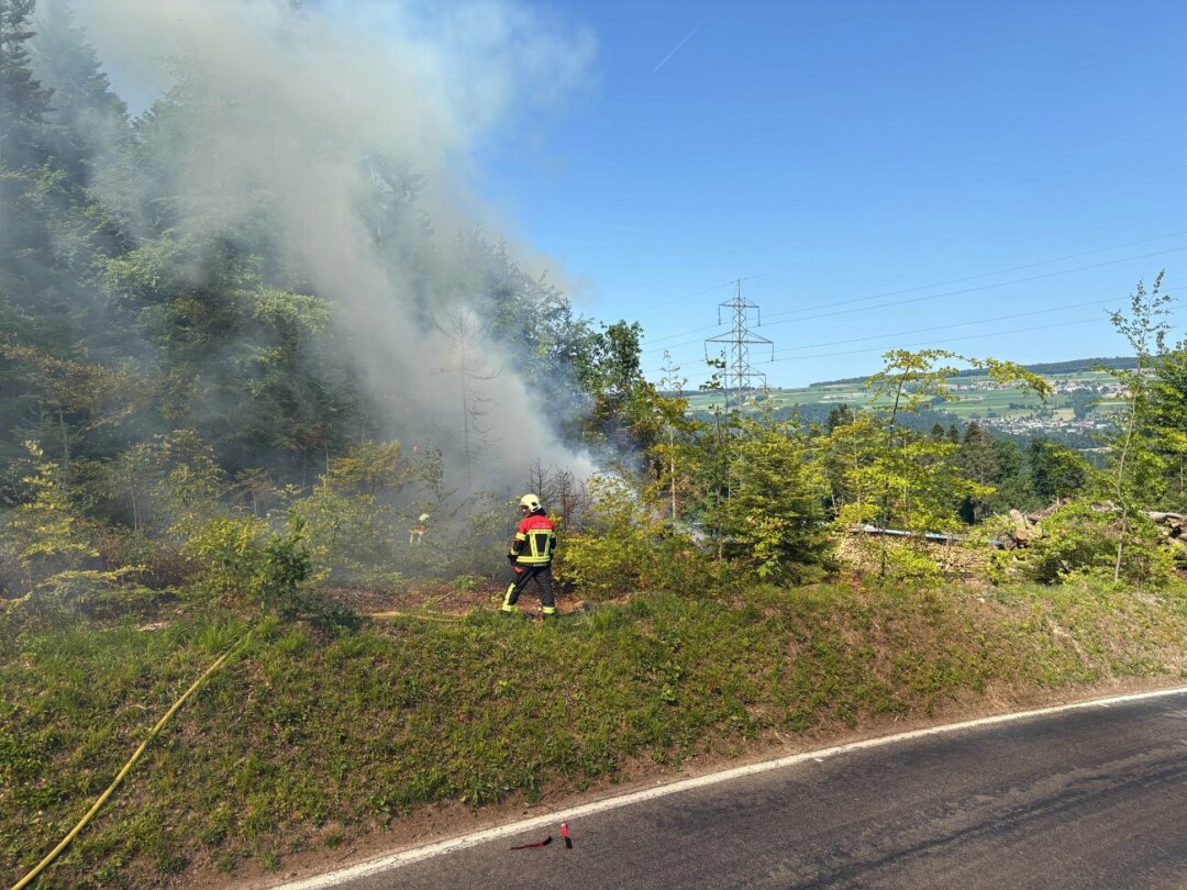 Beim Einsatz. Foto: Kapo AG Beim Einsatz. Foto: Kapo AG