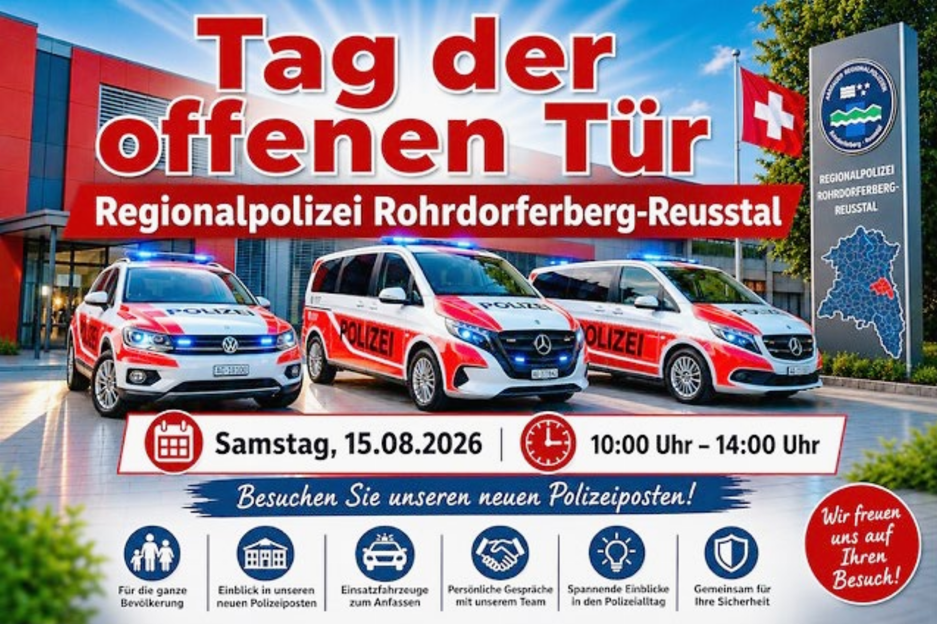 Besichtigung des Polizeipostens - Das Bild wird blockiert. – Möglicherweise durch einen aktiven Adblocker.