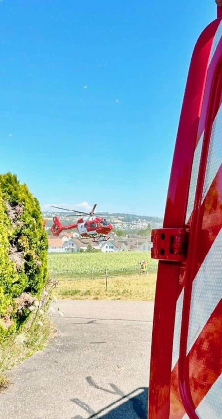Der Rega-Heli wurde aufgeboten.