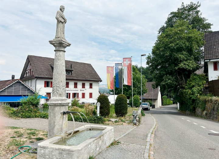 Dieser Brunnen in Wohlenschwil wird von Quellwasser gespeist. Foto: hhs Dieser Brunnen in Wohlenschwil wird von Quellwasser gespeist. Foto: hhs