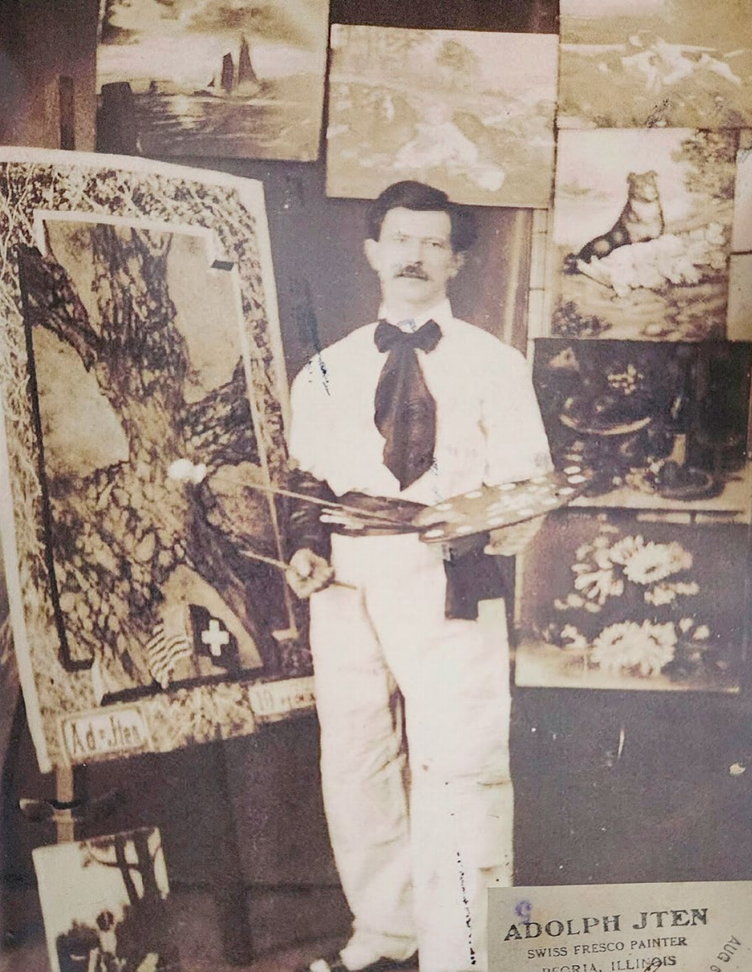 Adolf Iten, Kunstmaler in den Vereinigten Staaten, Foto aus dem Buch Adolf Iten, Kunstmaler in den Vereinigten Staaten, Foto aus dem Buch