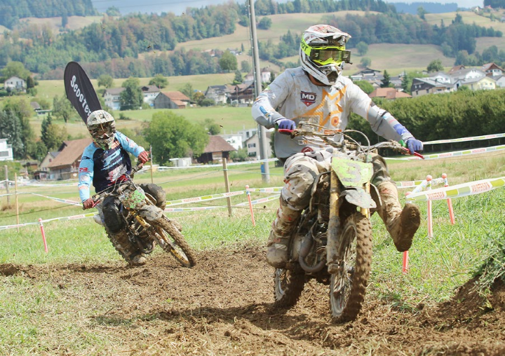 Sam Mettler (rechts), der Nachwuchsfahrer von MD Performance, fuhr zweimal auf den 2. Rang. Foto: zVg