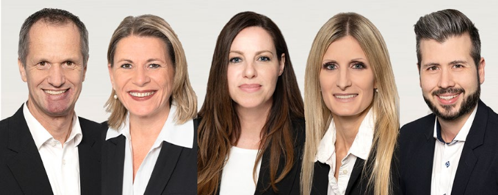 Das Team: Thomas Hager, Nicole Steffan, Ivonne Hildebrandt, Nicole Sibold, Pascal Schmid. Fotos: zVg