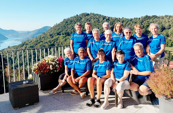 Die Niederwiler Turnerinnen beim Kurhaus Cademario. Foto: zVg