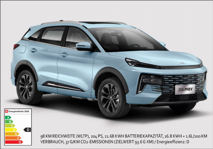 Der JS6 PHEV ist mit Vollausstattung zum Toppreis ab CHF 27